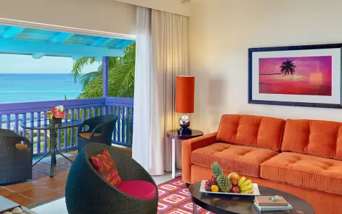 Ocean View One Bedroom Suite living area_46